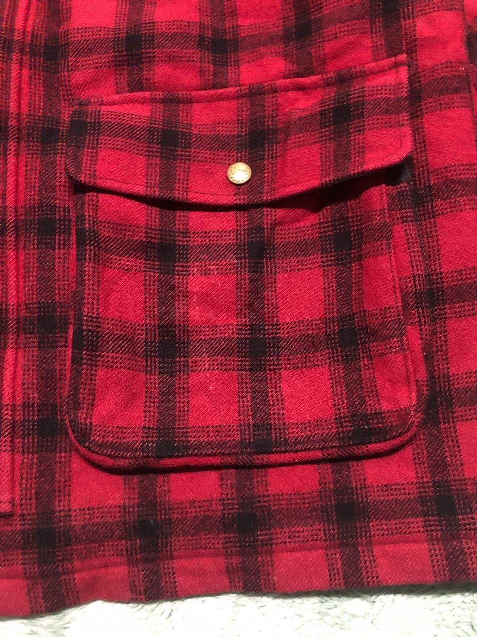 L.L. Bean VINTAGE LL.BEAN PLAID MACKINAW HUNTING 80s WOOL COAT JACKET Size US M / EU 48-50 / 2 - 15 Thumbnail