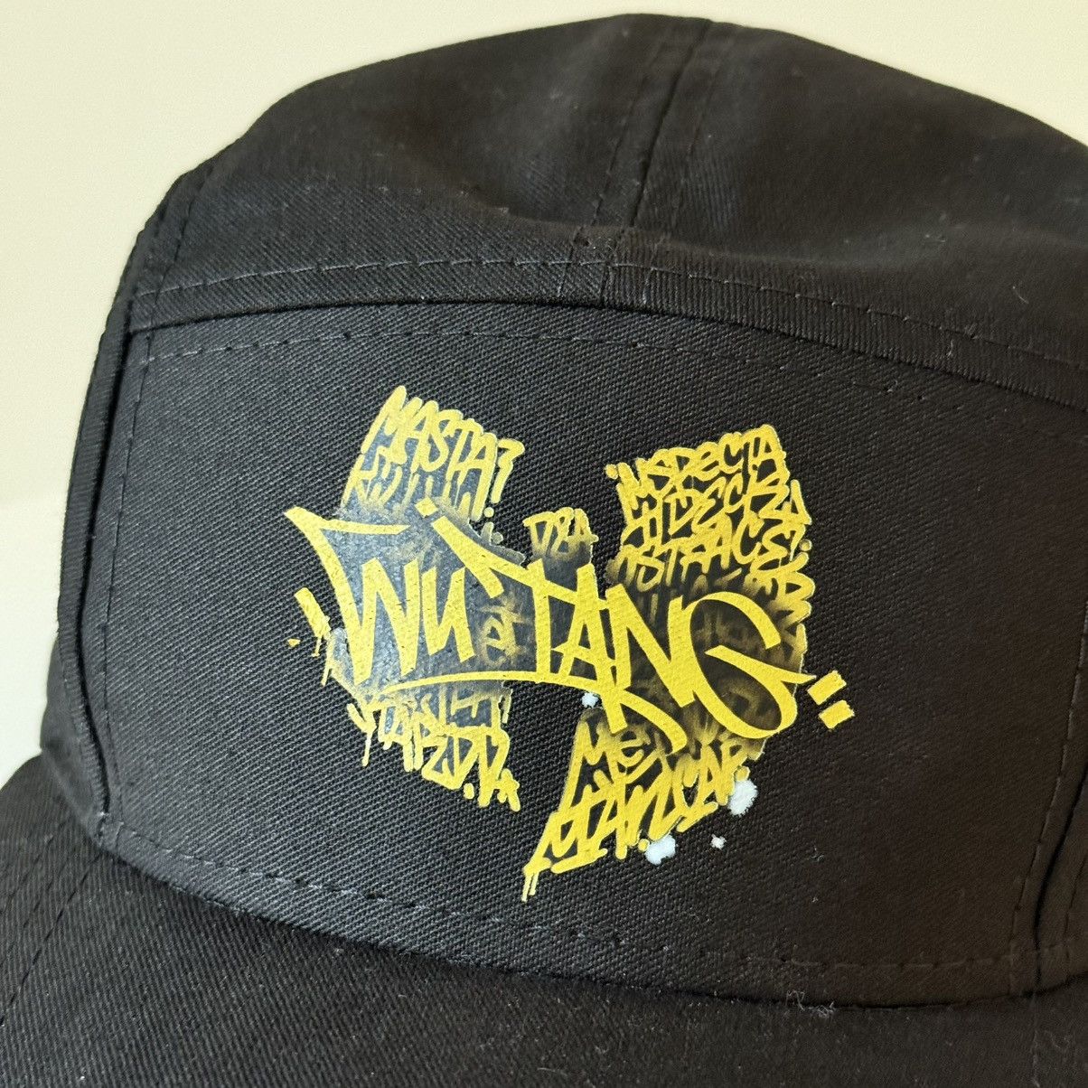 Wu-Tang Clan Rare Vintage 90s Wu-Tang Clan 5 Panel Cap USA Hip Hop Size ONE SIZE - 2 Thumbnail