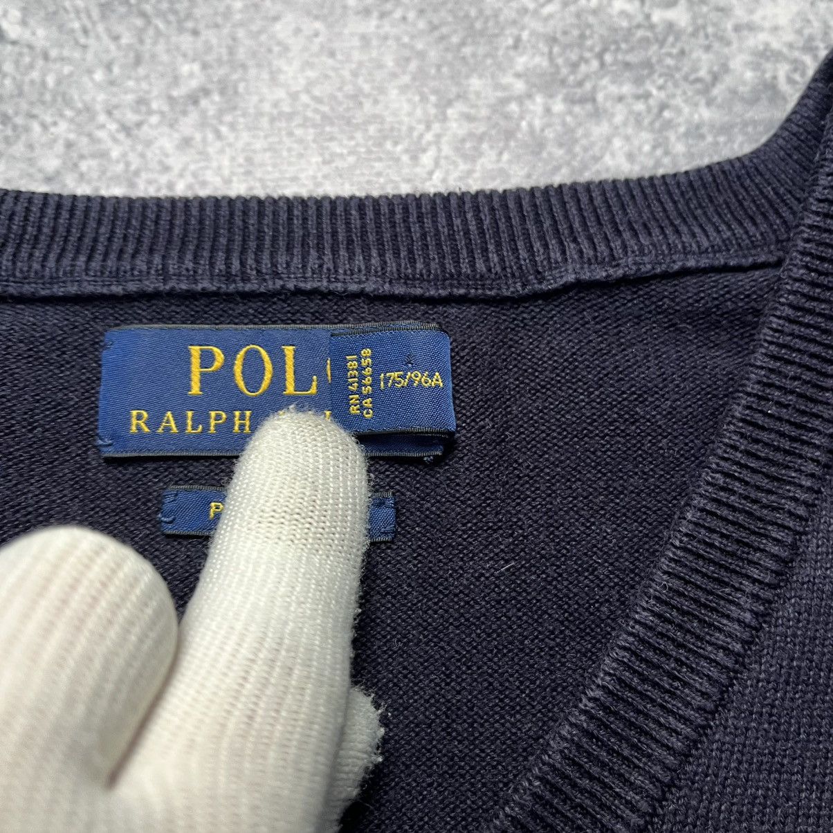 Polo Ralph Lauren × Vintage Vintage Polo Ralph Lauren Sweater V-Neck Streetwear Y2K Size US M / EU 48-50 / 2 - 4 Thumbnail