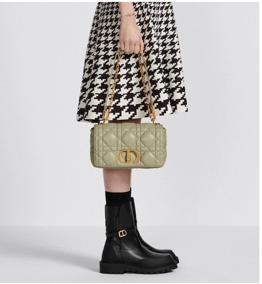 Dior o1w1db11024 Size: OS / Medium Caro Bag in Sage Green Size ONE SIZE - 7 Thumbnail