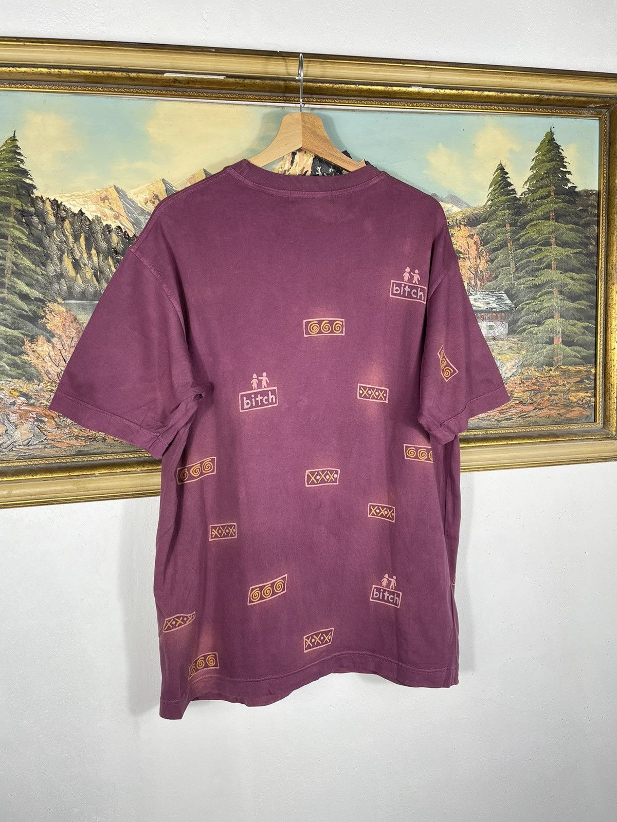 Hook-Ups × Vintage Vintage Retro 90s Bitch Skateboard tee baggy boxy oversize Size US M / EU 48-50 / 2 - 8 Thumbnail