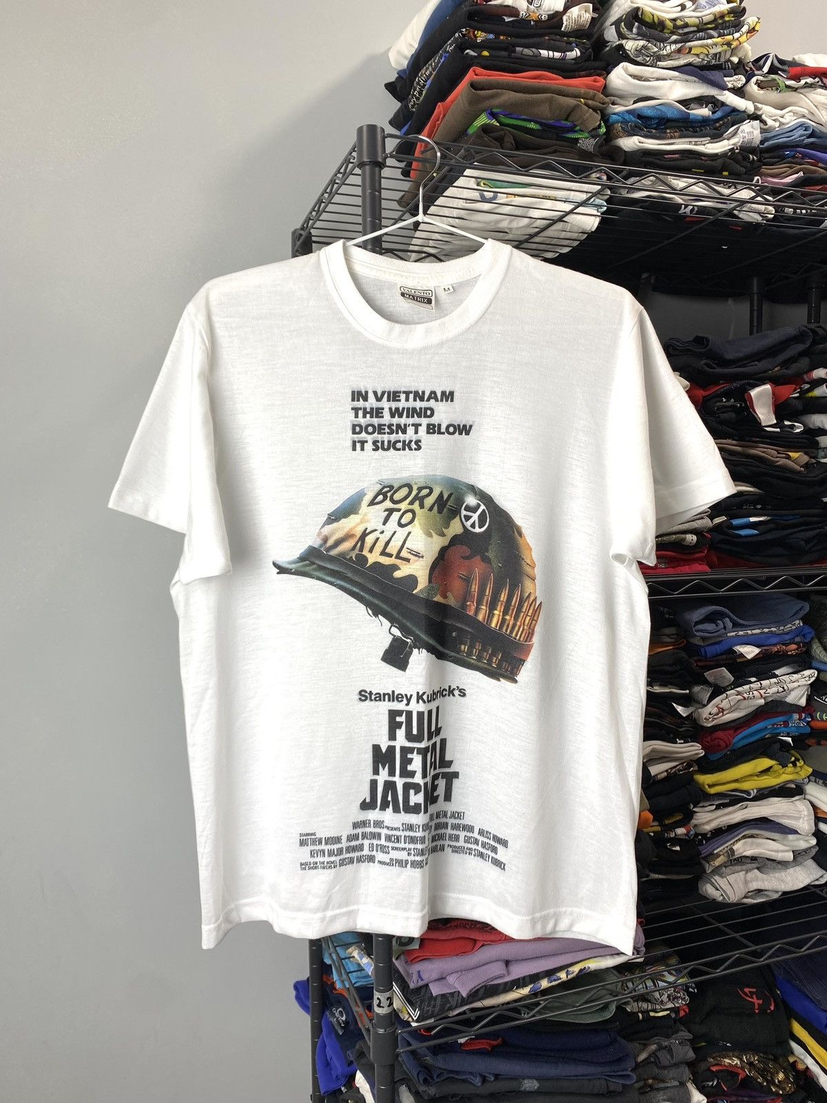 Band Tees Ultra RARE 80s Vintage Full Metal Jacket T Shirt Kubrick Size US M / EU 48-50 / 2 - 1 Thumbnail
