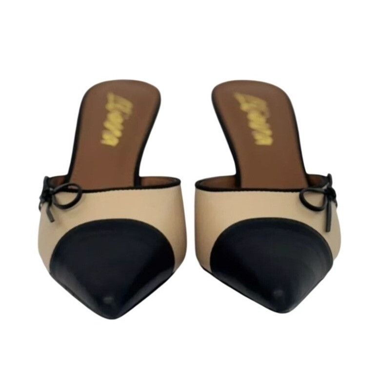 Other LILIANA / Mindi-1 / Vintage-Inspired/ Beige & Black / Sling Size US 10 / IT 40 - 5 Thumbnail