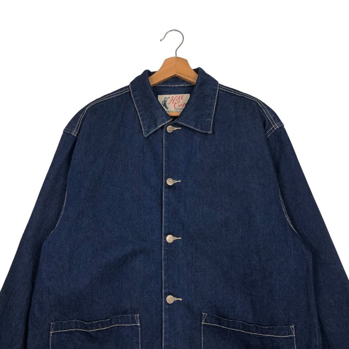 Japanese Brand 🔥VINTAGE DENIM CHORE JACKET HILL CROP POCKET ISSEY MIYAKE Size US M / EU 48-50 / 2 - 5 Thumbnail