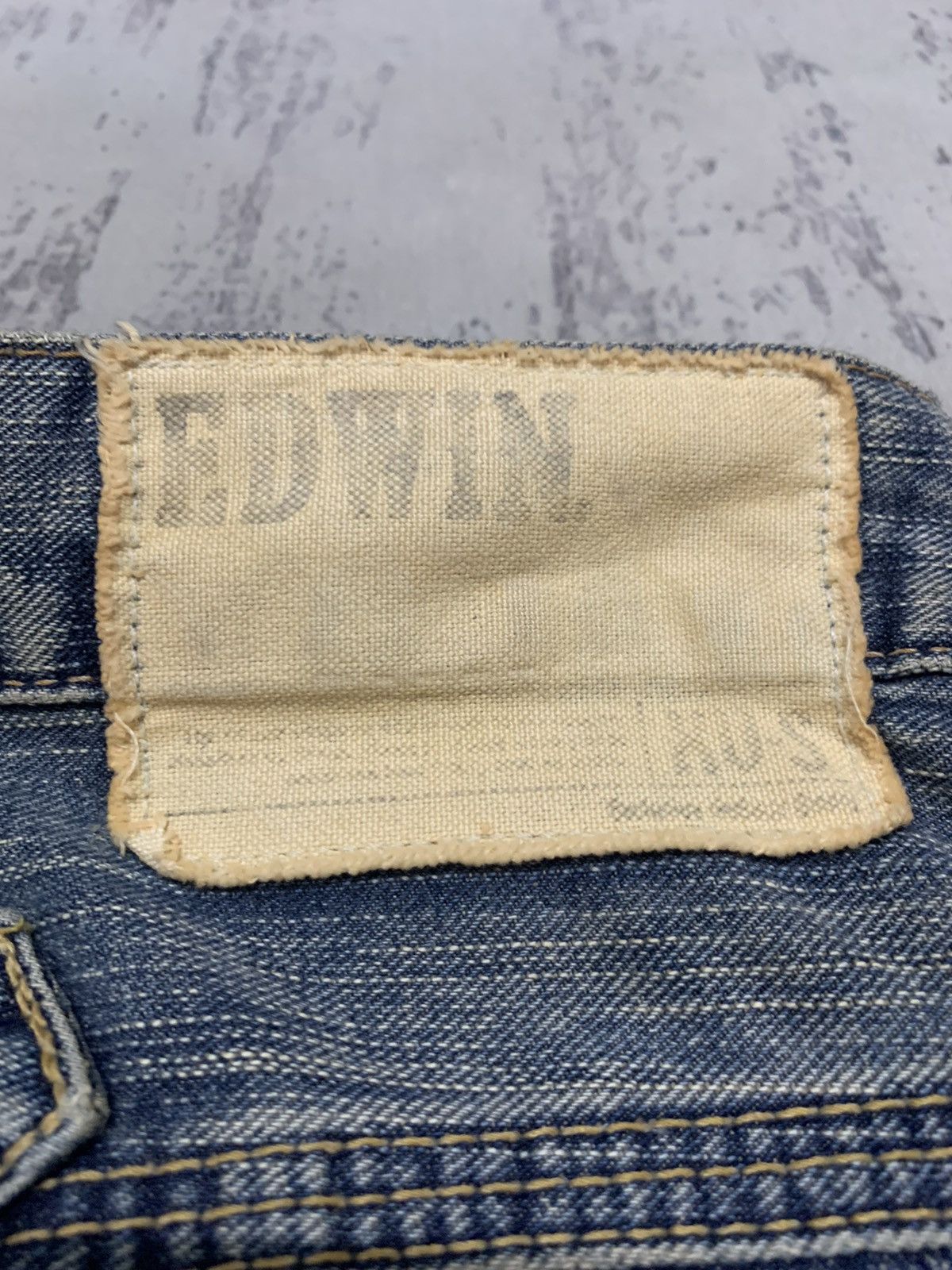 Japanese Brand Edwin XVS Buckle Back Flare Japanese Denim Archive Jeans Size US 33 - 16 Thumbnail