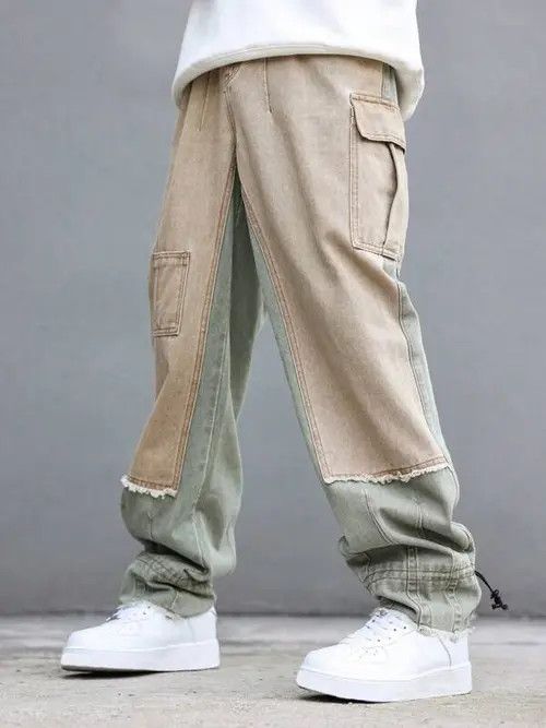 Japanese Brand Baggy Cargo Denim Jeans Regulated Leg Size US 32 / EU 48 - 4 Thumbnail