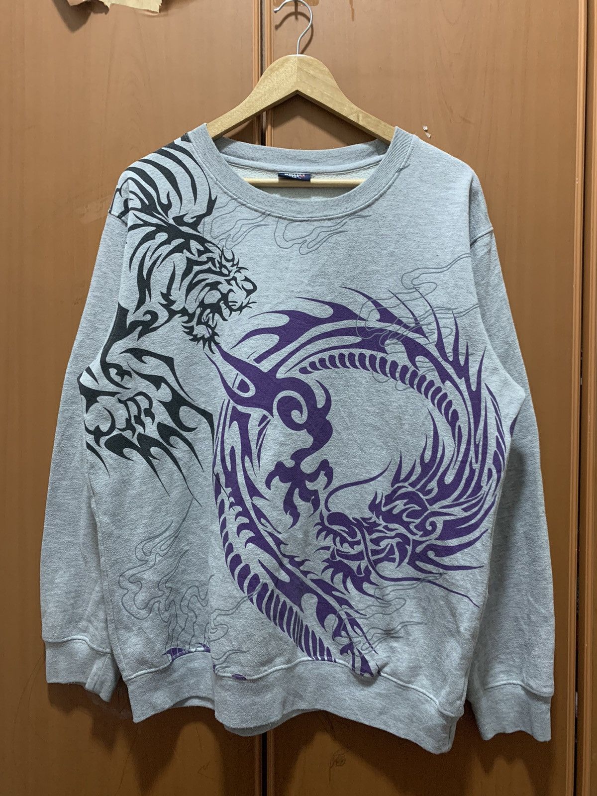 Bullet Noise Bullet Noise Tiger Dragon Big Print Sweatshirt Size US XXL / EU 58 / 5 - 1 Thumbnail