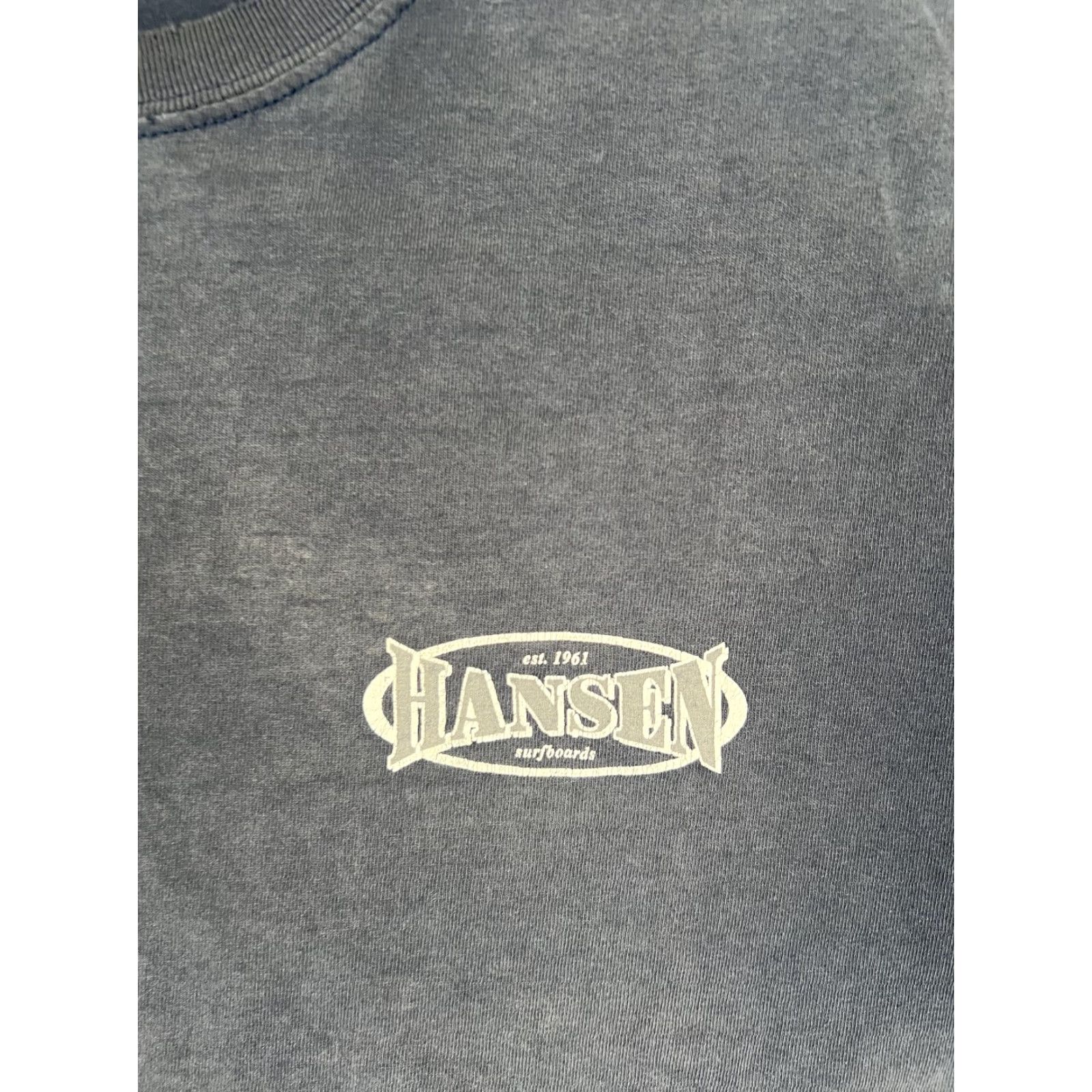 Vintage VINTAGE Hansen Surfboards T-Shirt Mens Large Blue Encinitas California Surf 90s Size US L / EU 52-54 / 3 - 3 Thumbnail