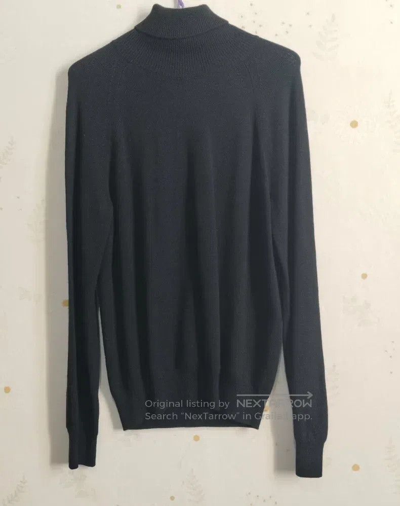 Saint Laurent Paris Saint Laurent Paris Black High-neck Wool Sweater Size US L / EU 52-54 / 3 - 2 Thumbnail