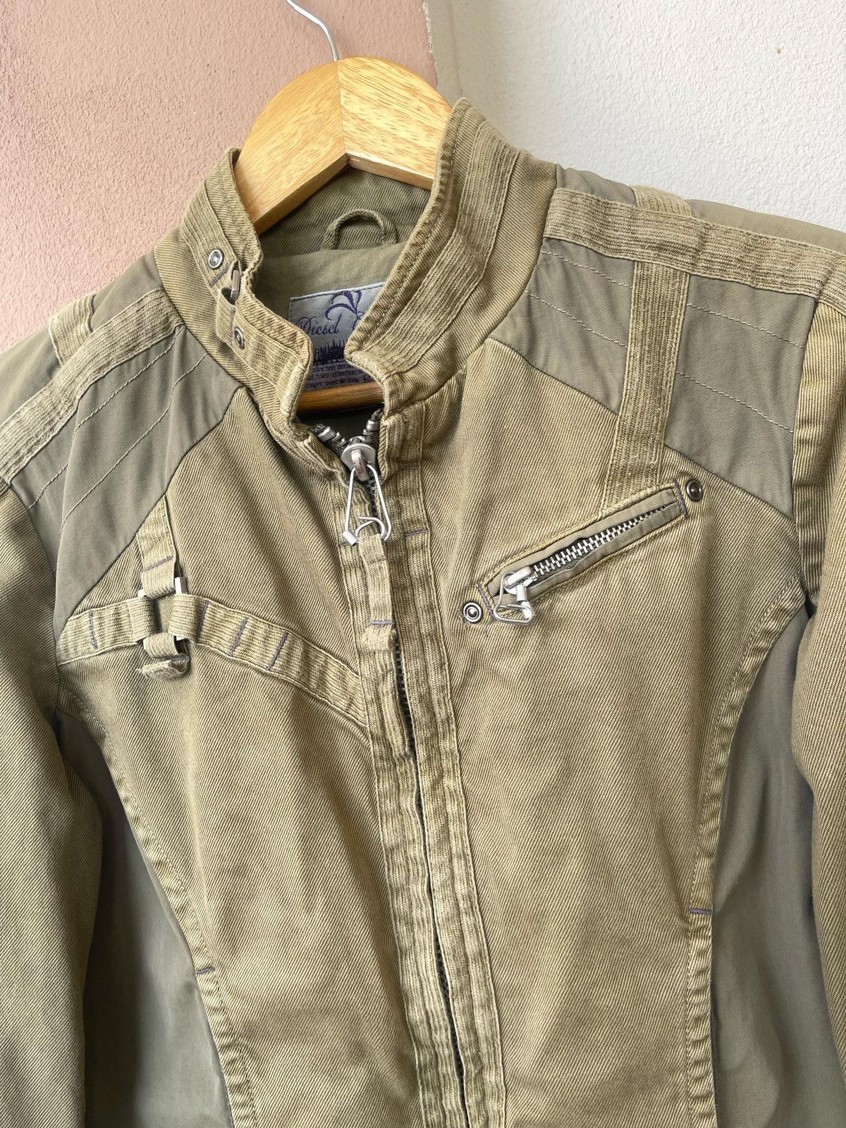 Designer × Diesel × Vintage Spring Summer Wind Diesel Parachute Jacket Size M / US 6-8 / IT 42-44 - 6 Thumbnail