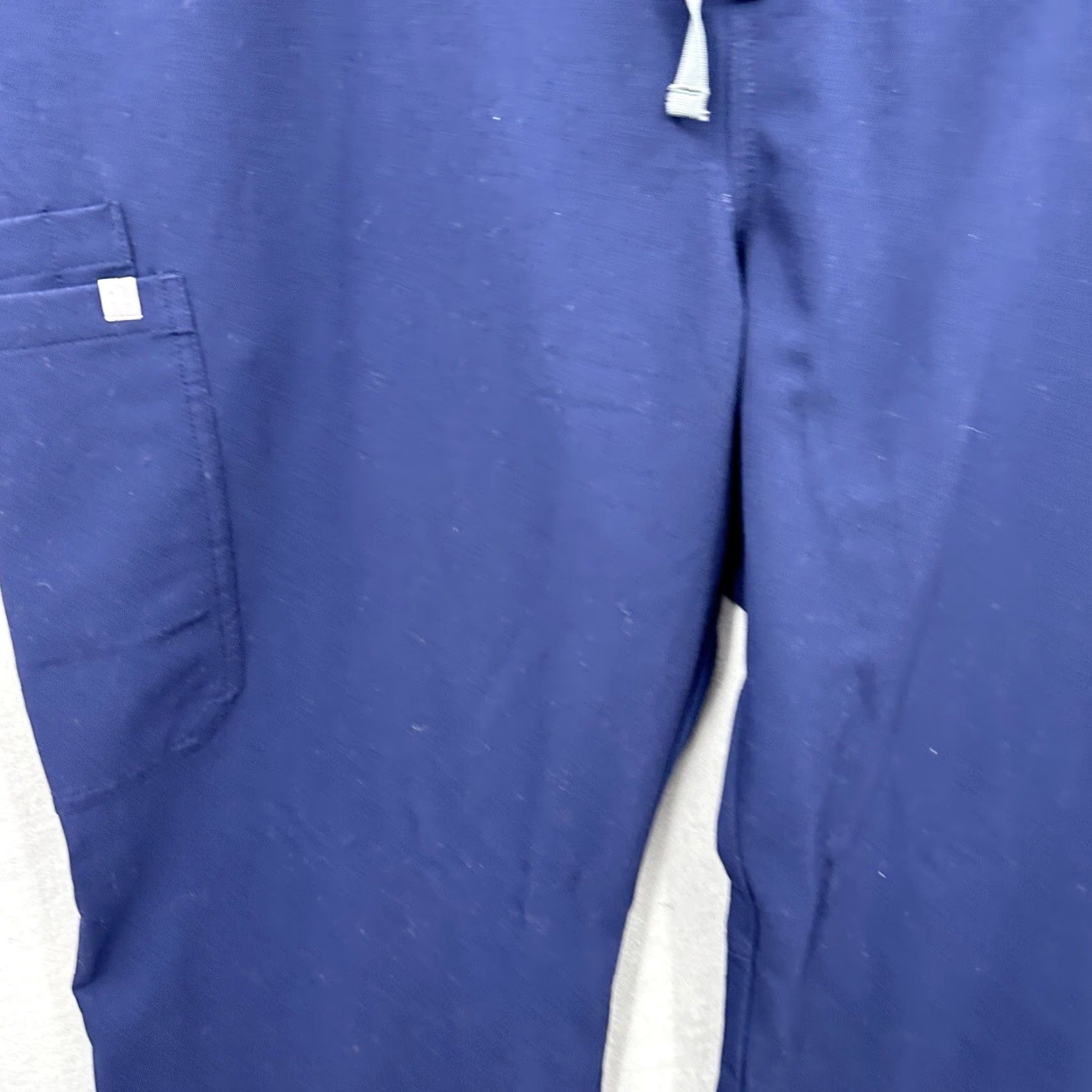 Vintage FIGS Kade Pants Womens 2XL Blue Cargo Elastic Waist Nurse Scrubs Size 40" / US 18 - 3 Thumbnail