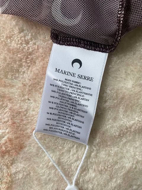 Marine Serre MARINE SERRE Mesh Monogrammed Crewneck Cropped Top Size M / US 6-8 / IT 42-44 - 4 Thumbnail