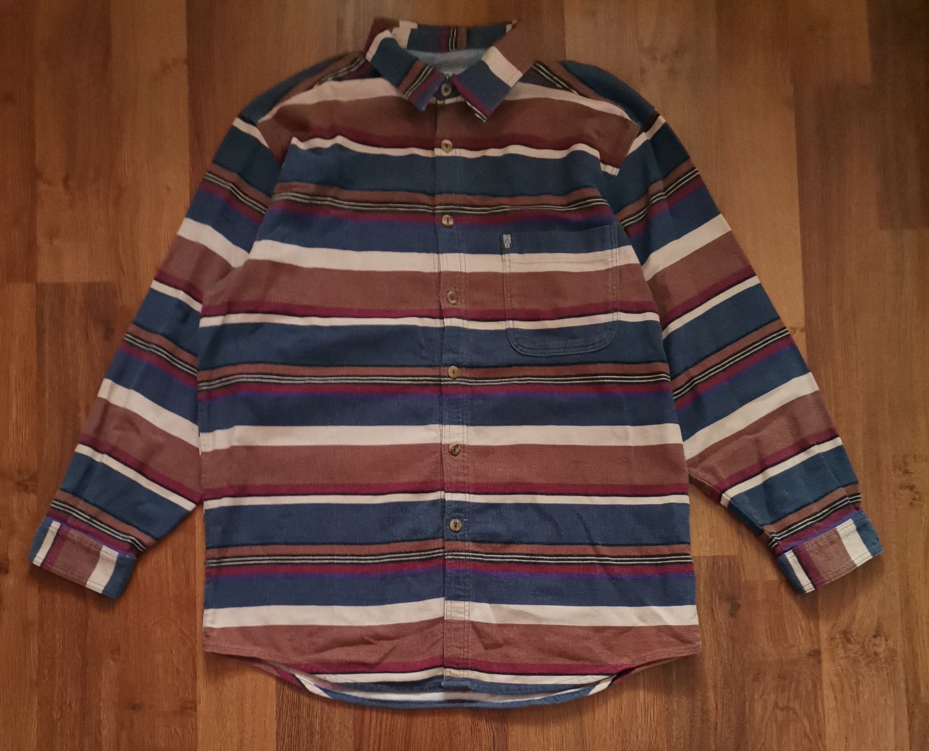 Big Star Vintage Big Star Striped Flannel Size US XL / EU 56 / 4 - 1 Thumbnail