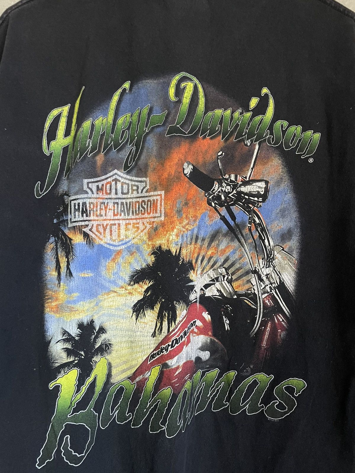Vintage Vintage Harley Davidson Bahamas Faded Tee Made In Mexico Y2k Size US L / EU 52-54 / 3 - 4 Thumbnail