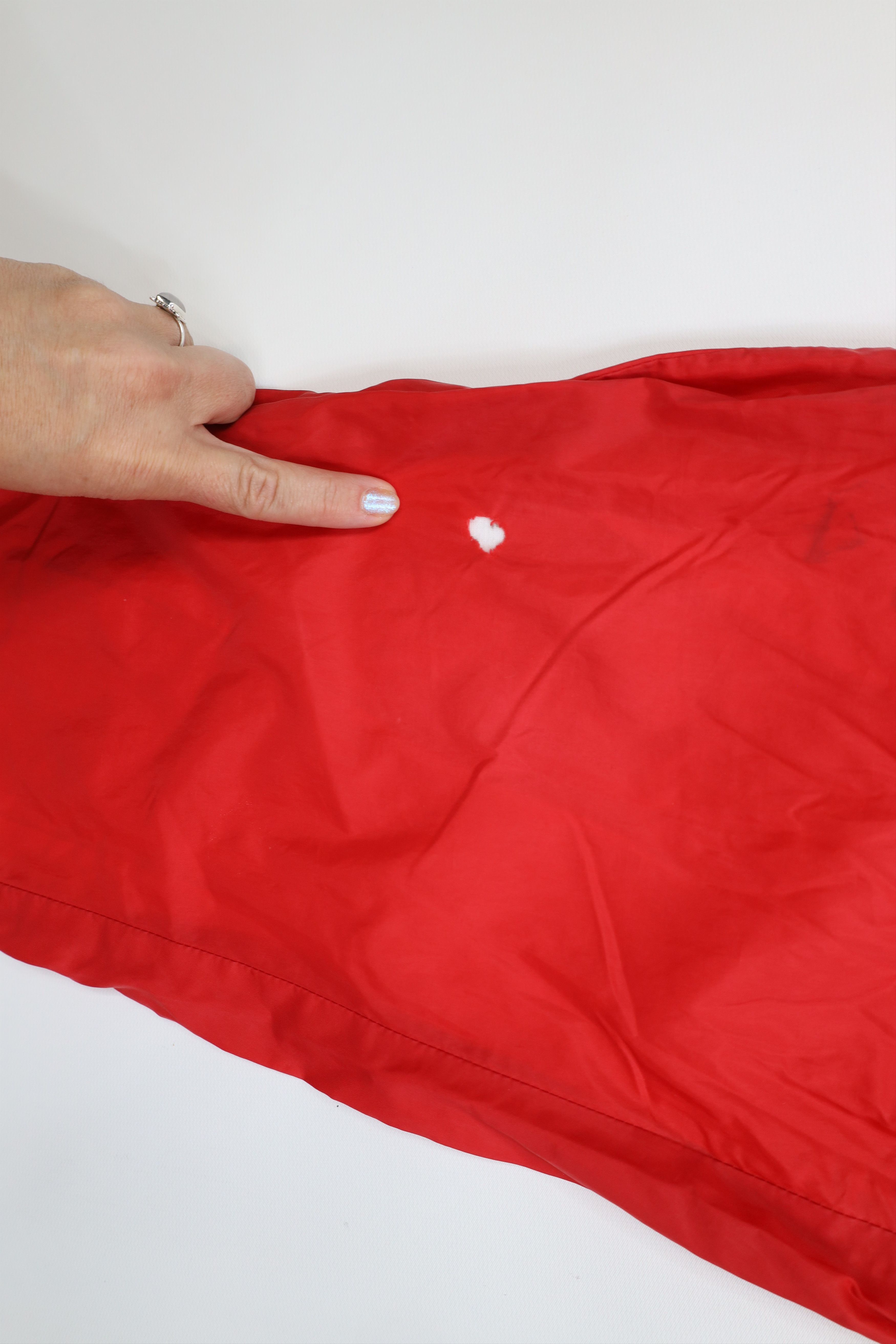 Asics Vintage 90s Asics Spell Lined Windbreaker Joggers Pants Red Size US 34 / EU 50 - 6 Thumbnail
