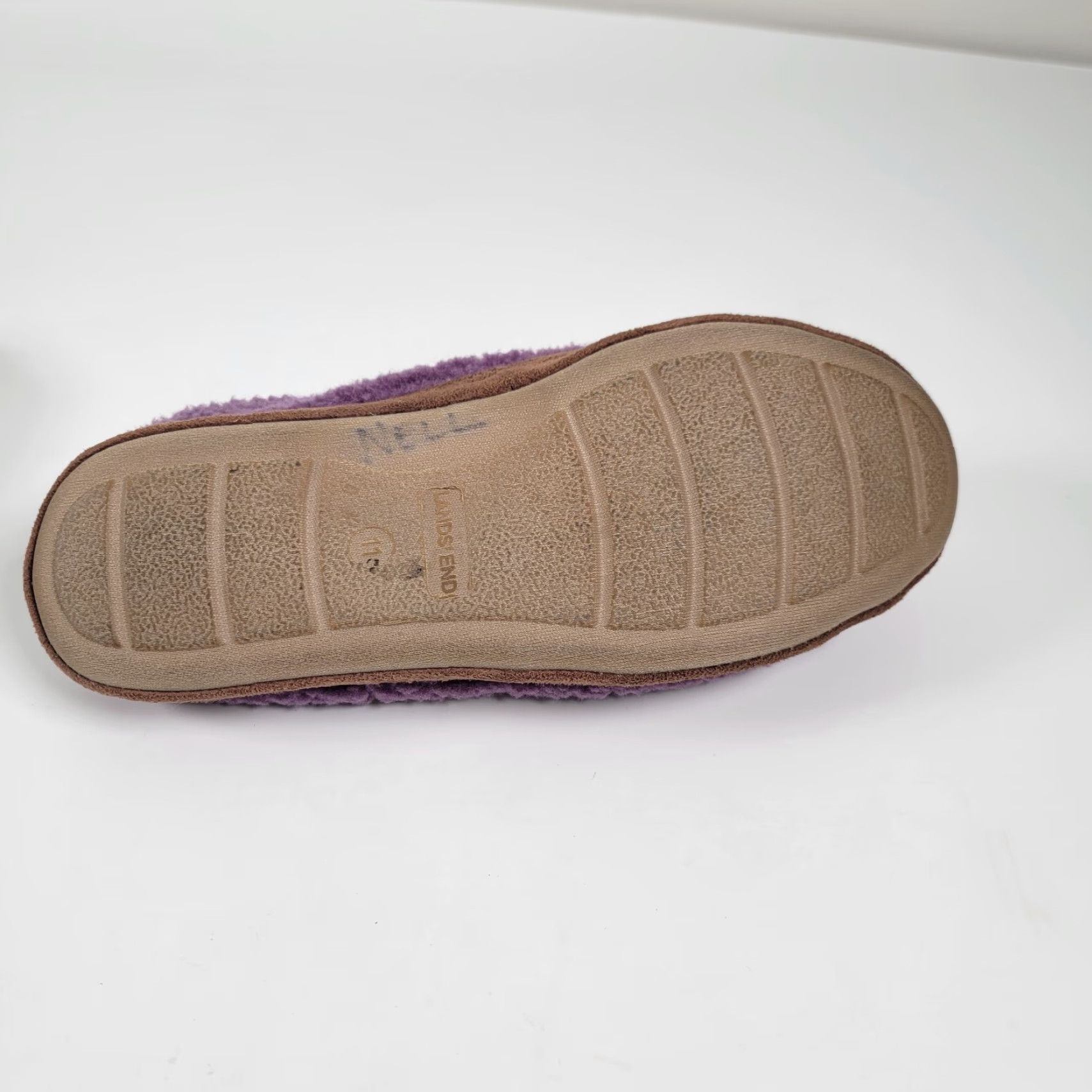 Lands' End Lands' End Womens Slipper Ballet Sherpa Fleece Purple - Size 11, Slip On, Round Toe, Cushioned, Lined, Suede Outsole, M Width, Comfort, Casual, Shoes Size L / US 10 / IT 46 - 6 Thumbnail