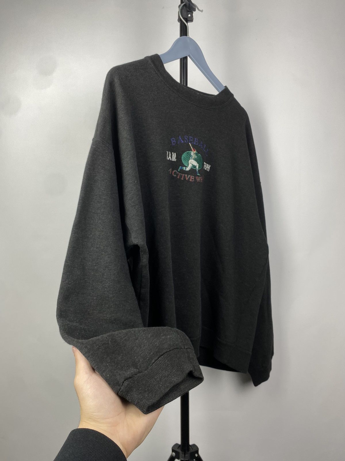MLB × Vintage Vintage 90s MLB W.A.M Trophy Champions Sweatshirt Size US L / EU 52-54 / 3 - 3 Thumbnail