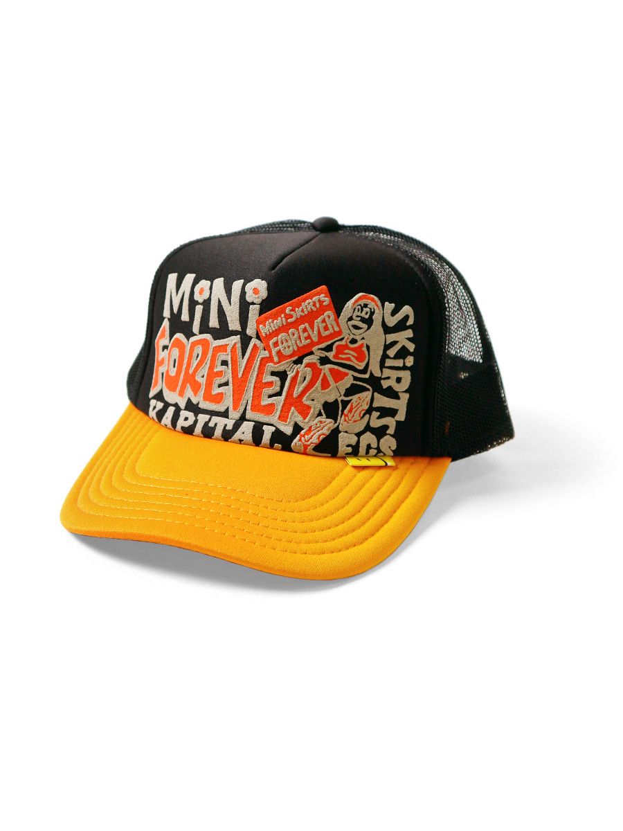 image of Kapital Legs Mini Skirts Forever Cap in Black, Men's
