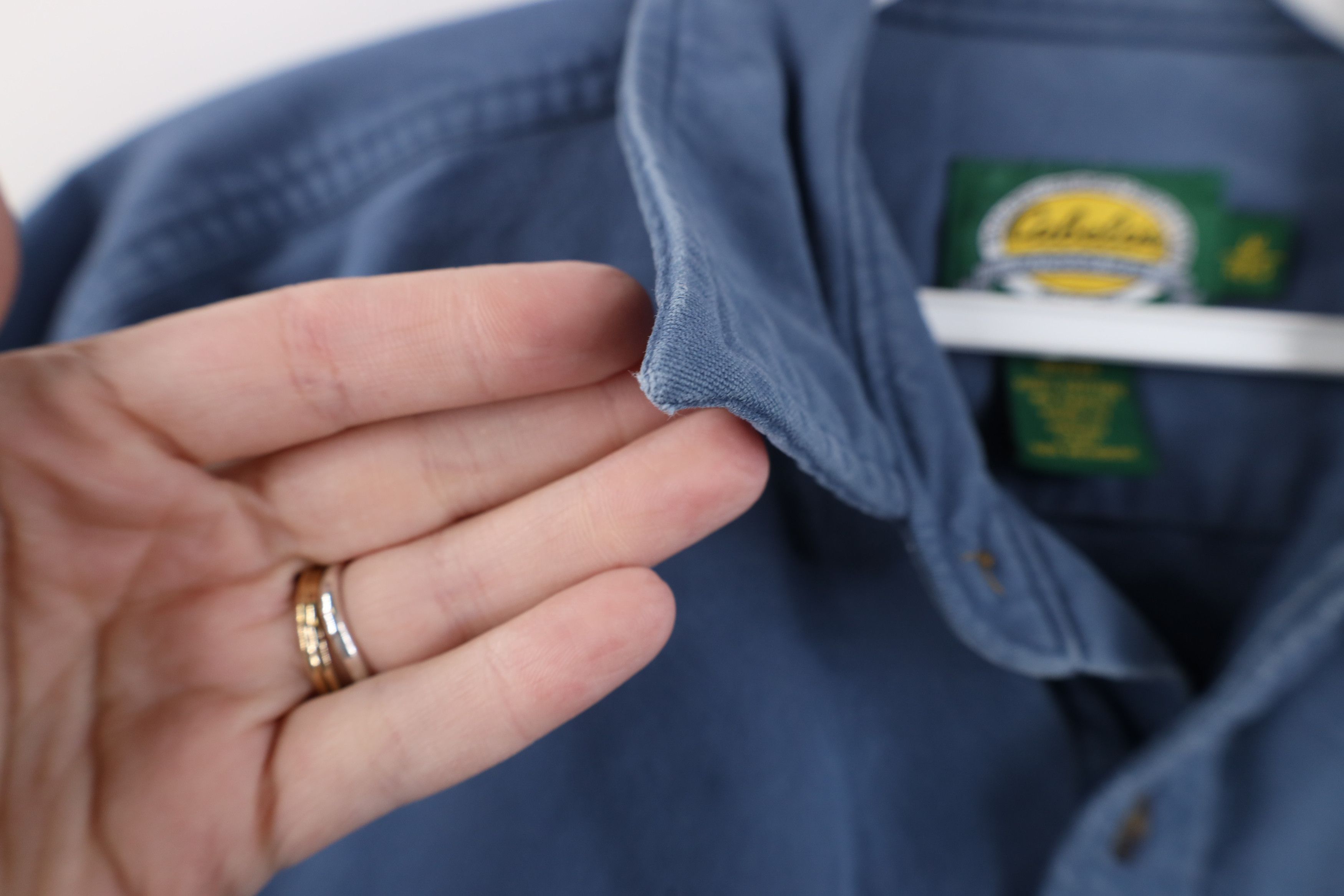 Cabelas Vintage 90s Cabelas Heavyweight Cloth Button Shirt Blue Size US M / EU 48-50 / 2 - 6 Thumbnail