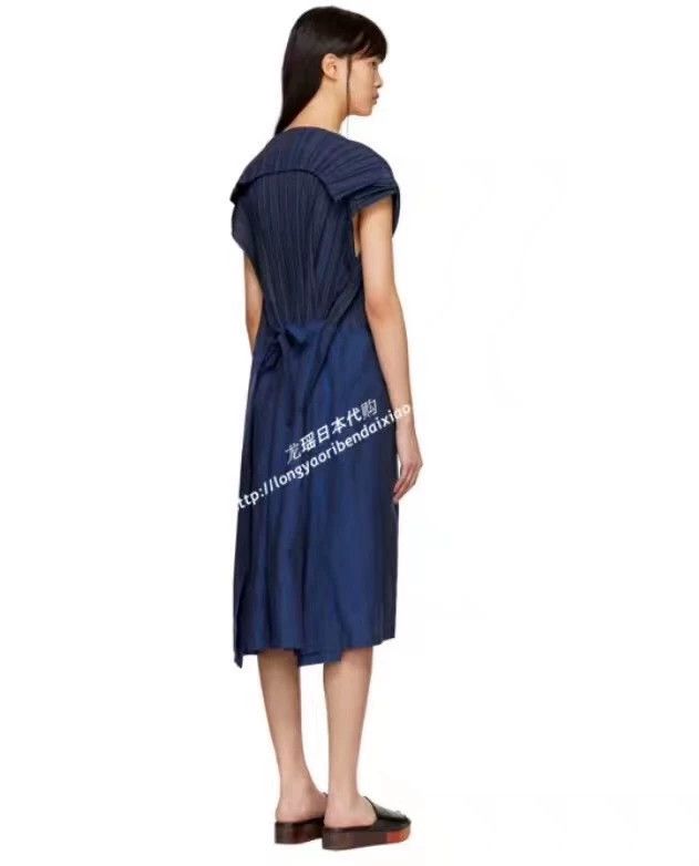 Other Issey Miyake size:2 A deep blue navy lapel mainline dress Size XS / US 0-2 / IT 36-38 - 3 Thumbnail