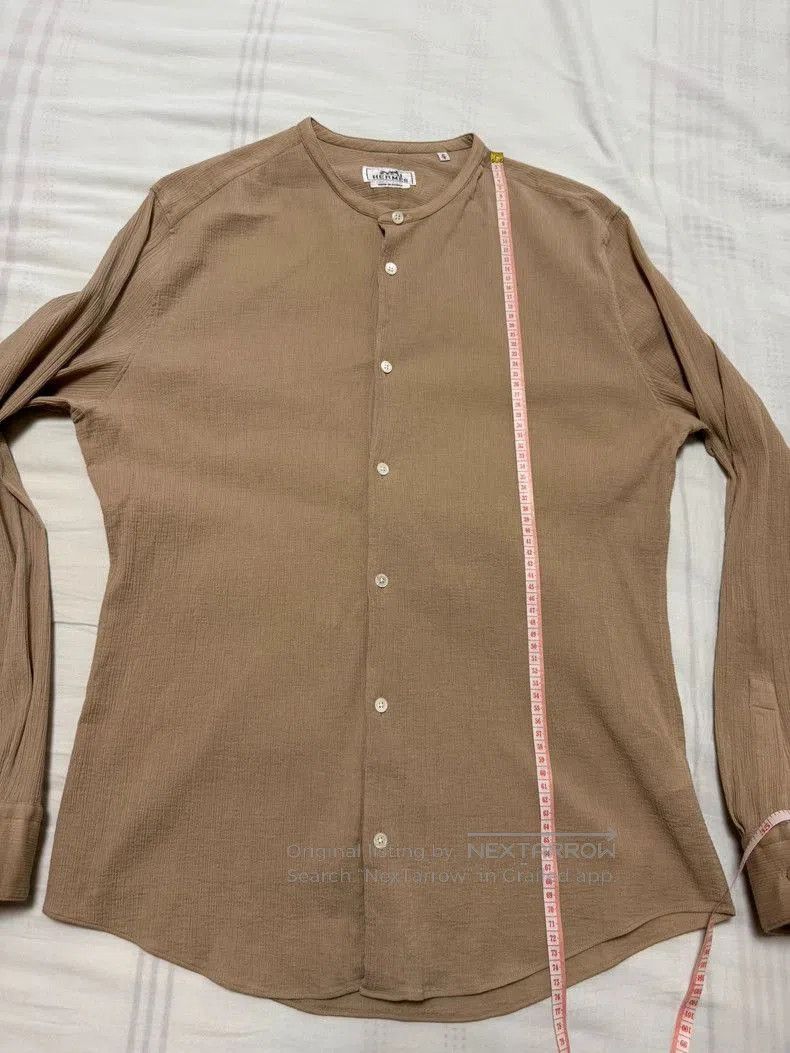 Hermes Beige Casual Button.