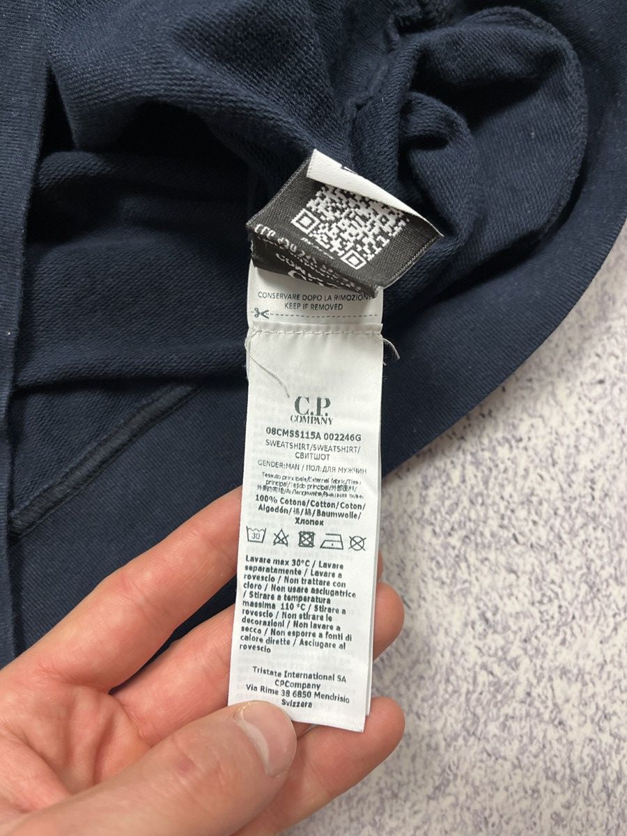 C.P. Company × Massimo Osti × Other C.P. Company Big Embroidered Logo Cotton Navy Sweatshirt Size US M / EU 48-50 / 2 - 14 Thumbnail