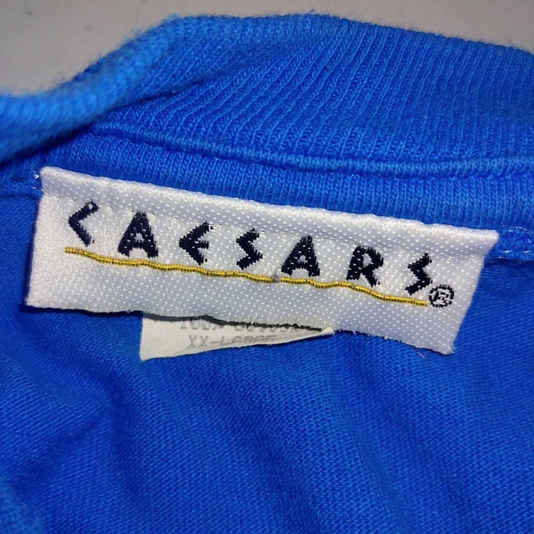 Vintage Caesars Atlantic City Casino Shirt Men XXL Turquoise Geometric 1990s Vintage Caesars Atlantic City Shirt Mens 2XL Geometric Casino T-Shirt Vintage 90s Size US XXL / EU 58 / 5 - 5 Thumbnail