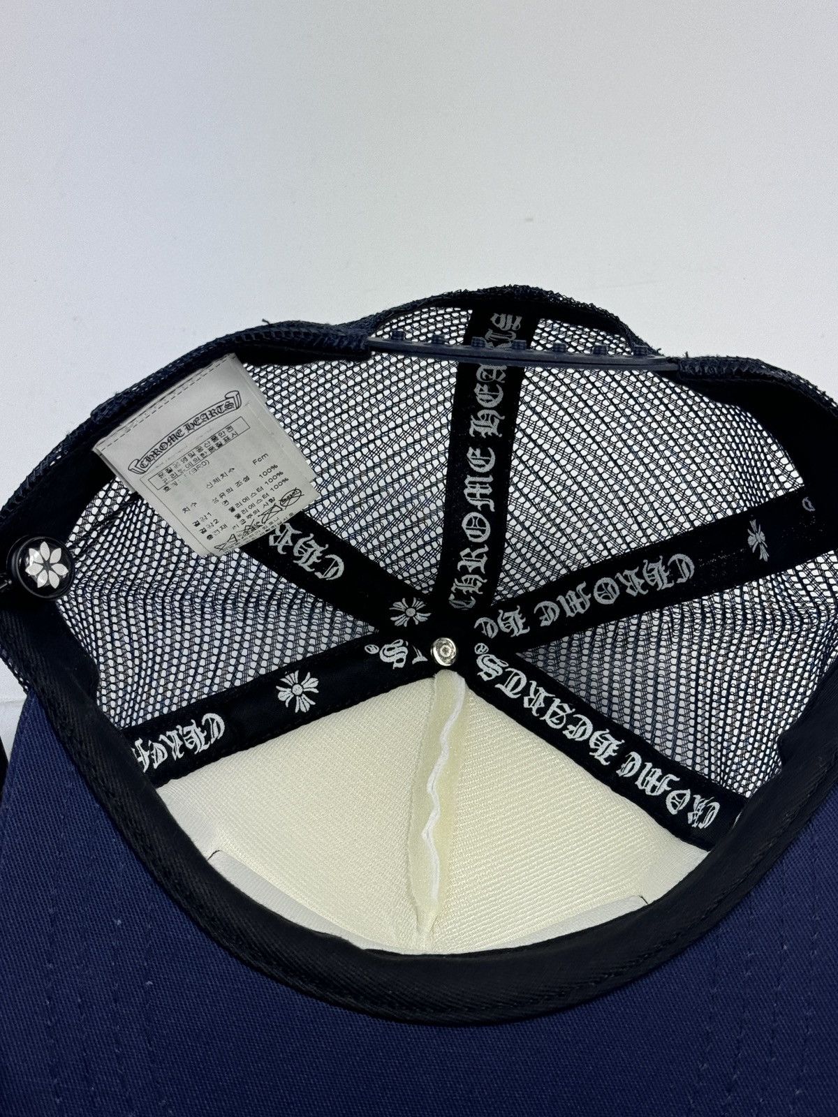 Chrome Hearts NAVY LOGO EMBROIDERED CAP ‼️RARE‼️ HONG KONG EXCLUSIVE * Size ONE SIZE - 6 Thumbnail
