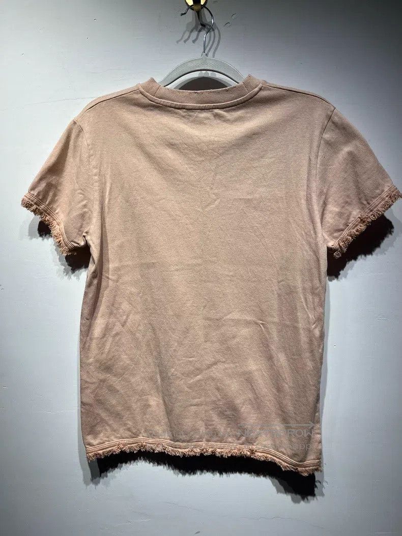 Acne Studios Acne Studios Ladies Round Neck Printed Frayed Hem Short-sl Size XS / US 0-2 / IT 36-38 - 2 Thumbnail