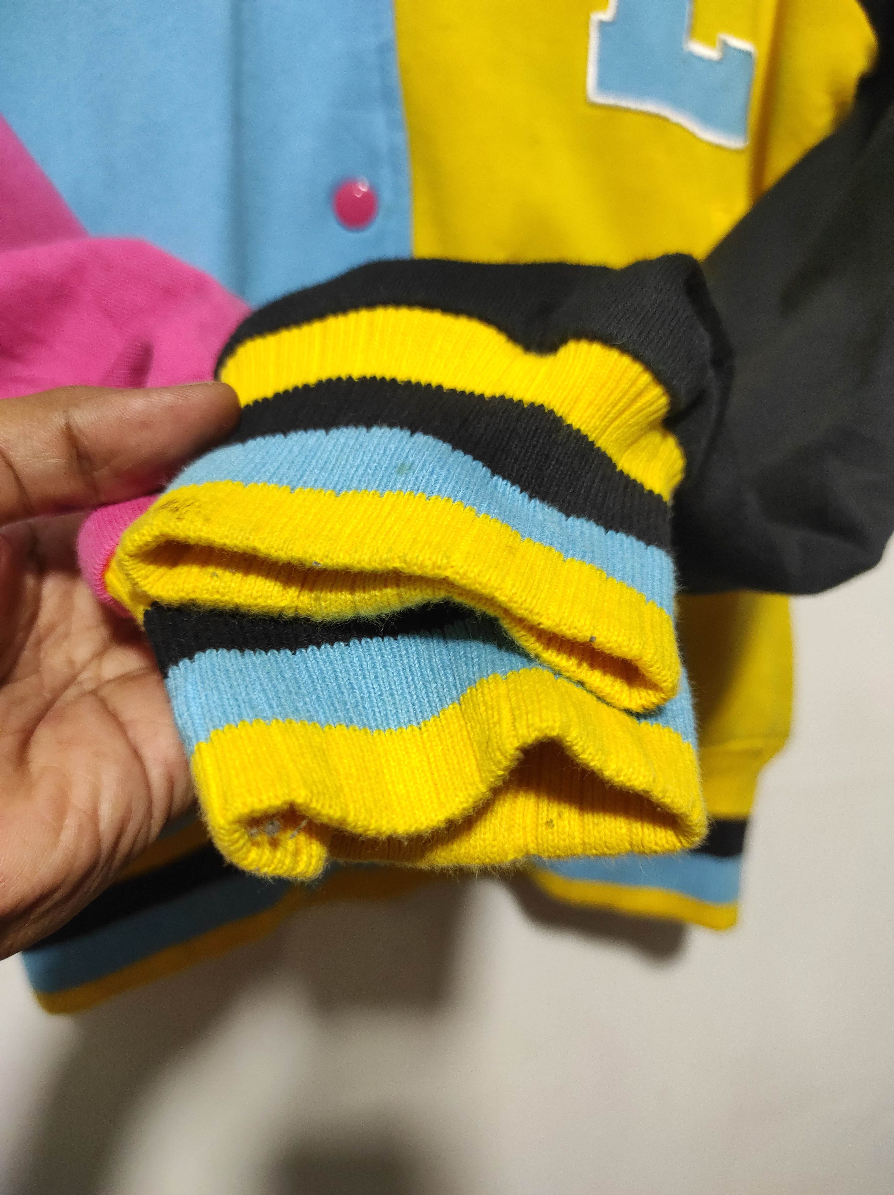Japanese Brand Co and Lu Colorblock Fur Hoodie IfSixWasNine LGB style Size US M / EU 48-50 / 2 - 12 Thumbnail
