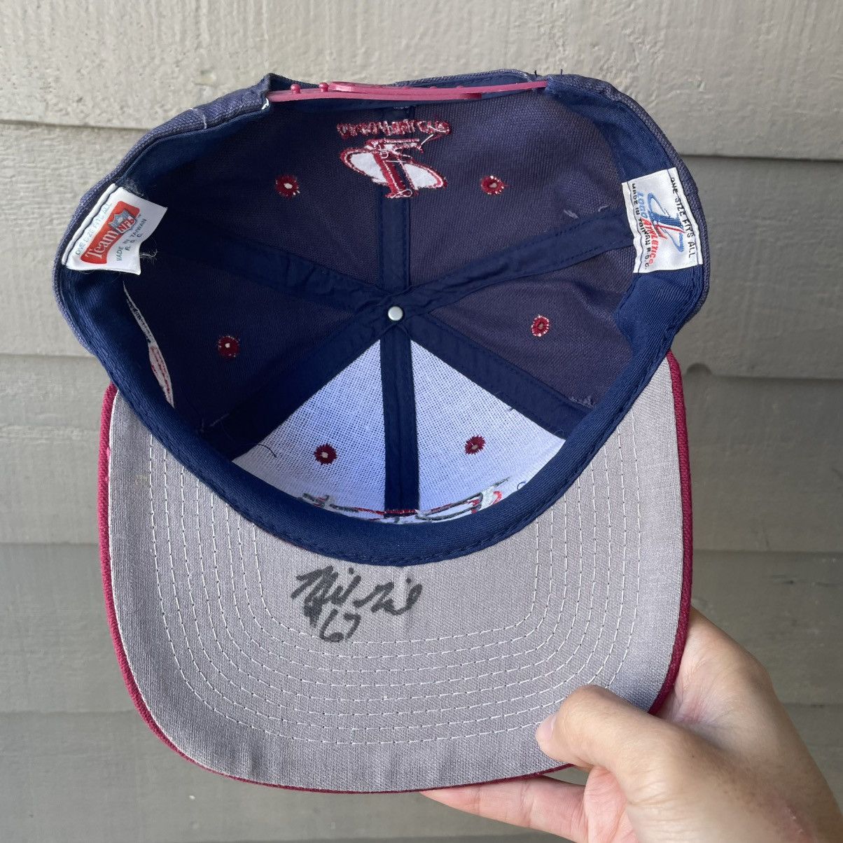 Logo Athletic Vintage New England Patriots Logo Athletic Snapback Hat Size ONE SIZE - 6 Thumbnail