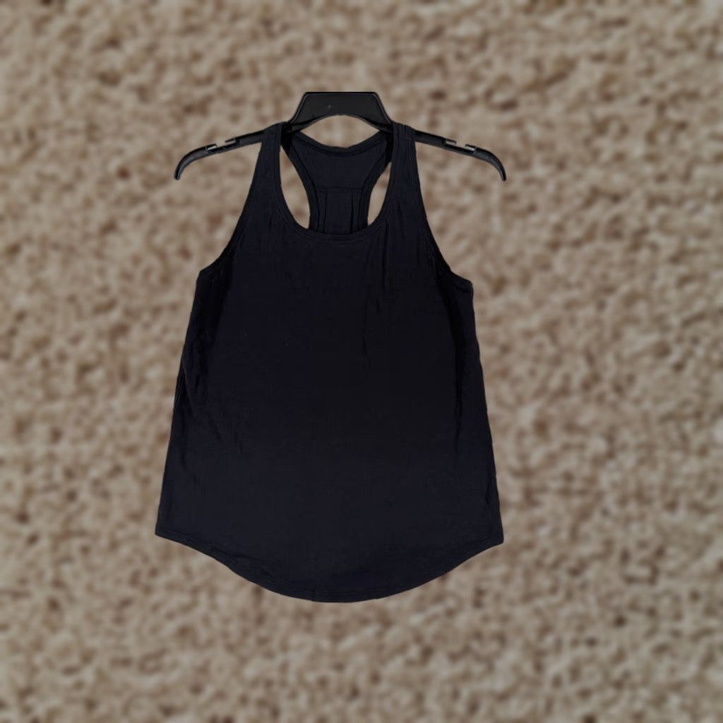 Lululemon Lululemon Shirt Women 4 Black Essential Tank Yoga Luon Fabric Racerback W1AZOS Size S / US 4 / IT 40 - 1 Thumbnail