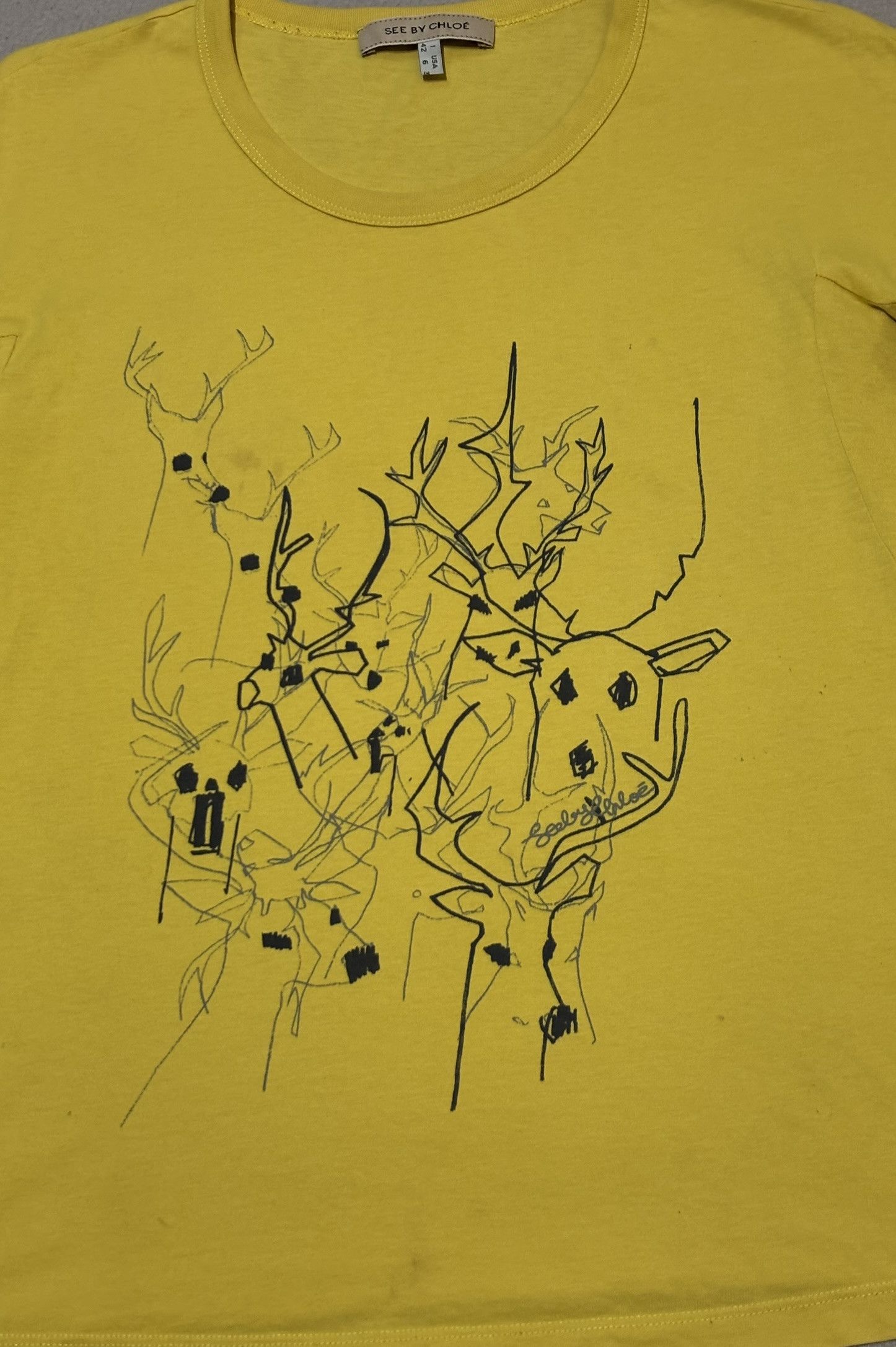 See by Chloe See By Chloe Yellow T-Shirt size 42 Size M / US 6-8 / IT 42-44 - 8 Thumbnail