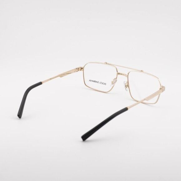 Dolce & Gabbana Dolce & Gabbana DG1345 02 Eyeglasses Rectangle Gold 56mm Size ONE SIZE - 4 Thumbnail