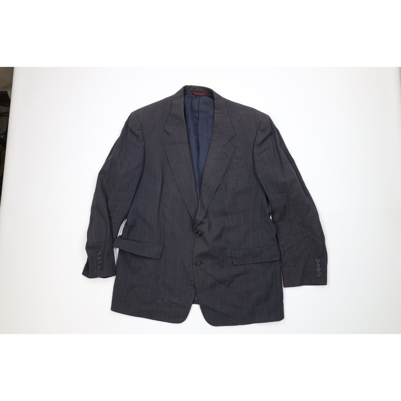 Vintage Vintage 90s Streetwear Distressed 2 Piece Suit Wedding Suit Size 44R - 2 Thumbnail
