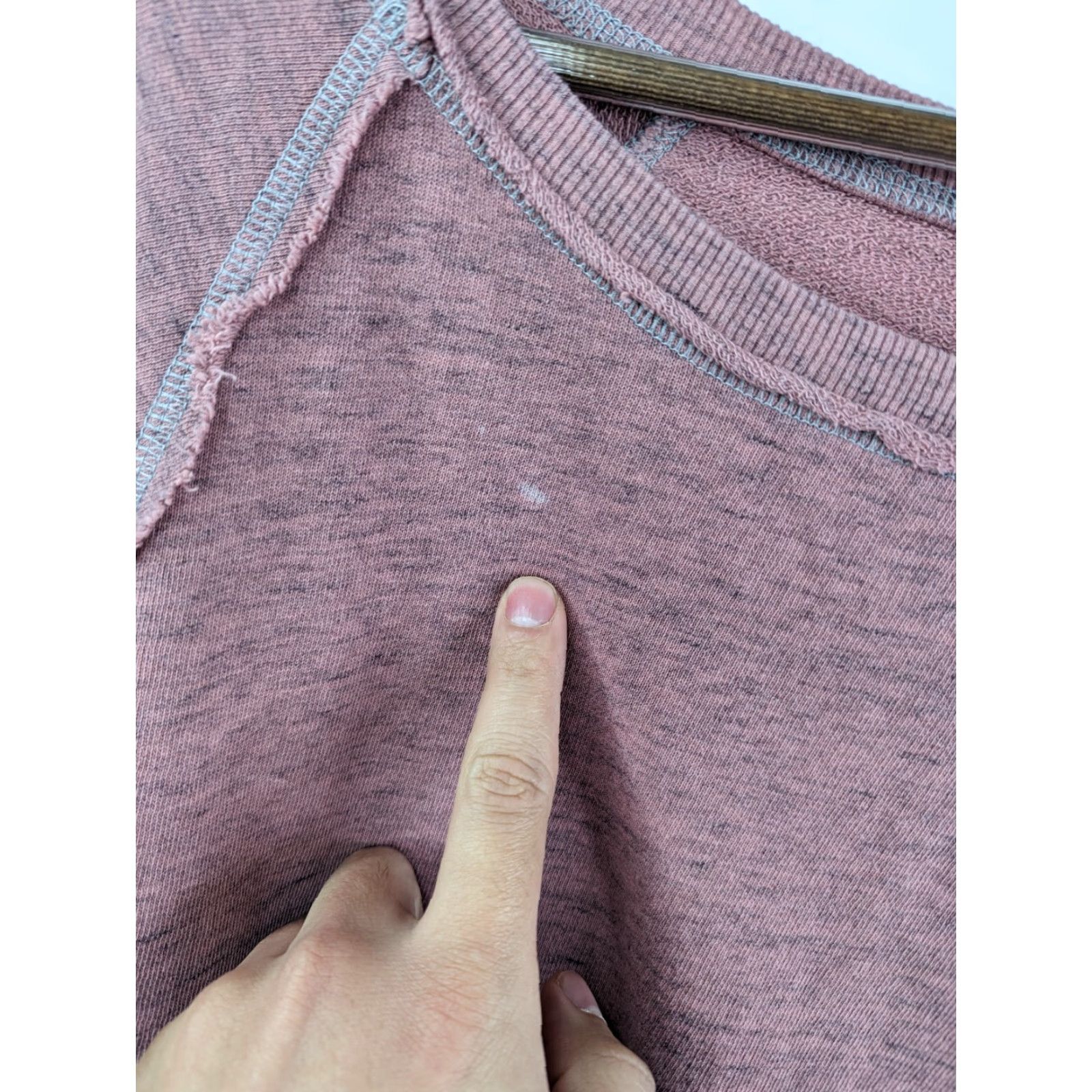 Hard Tail Hard Tail Sweatshirt Womens XS Slub Cross Front Pullover Boho Pink Coral Easy Sweatshirt Long Sleeve Size XS / US 0-2 / IT 36-38 - 2 Thumbnail