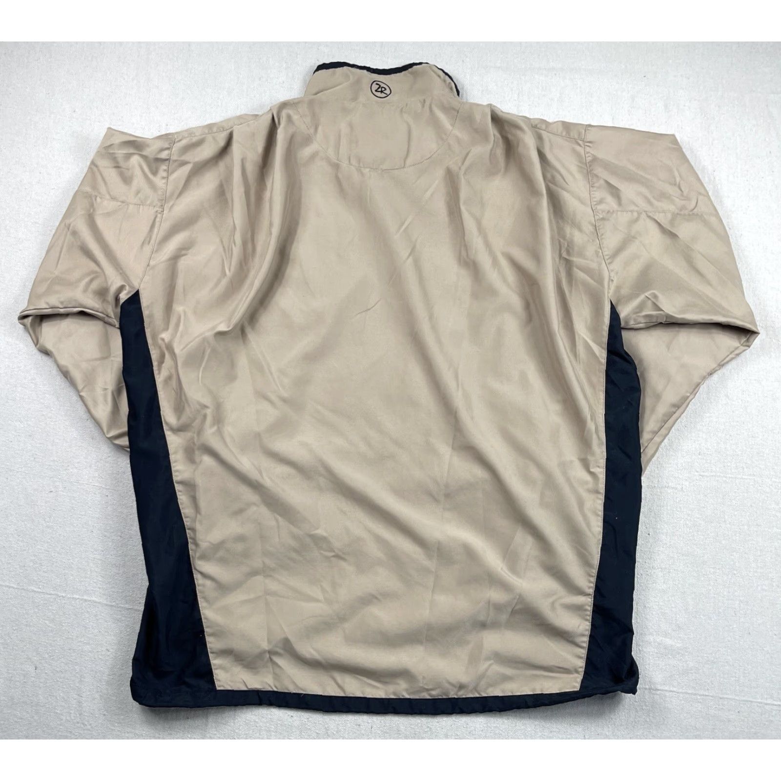 Vintage Zero Restriction Jacket Golf Windbreaker Zip Pockets Mens Gold SZ Large Large Mens Golf Windbreaker Jacket Size US L / EU 52-54 / 3 - 4 Thumbnail