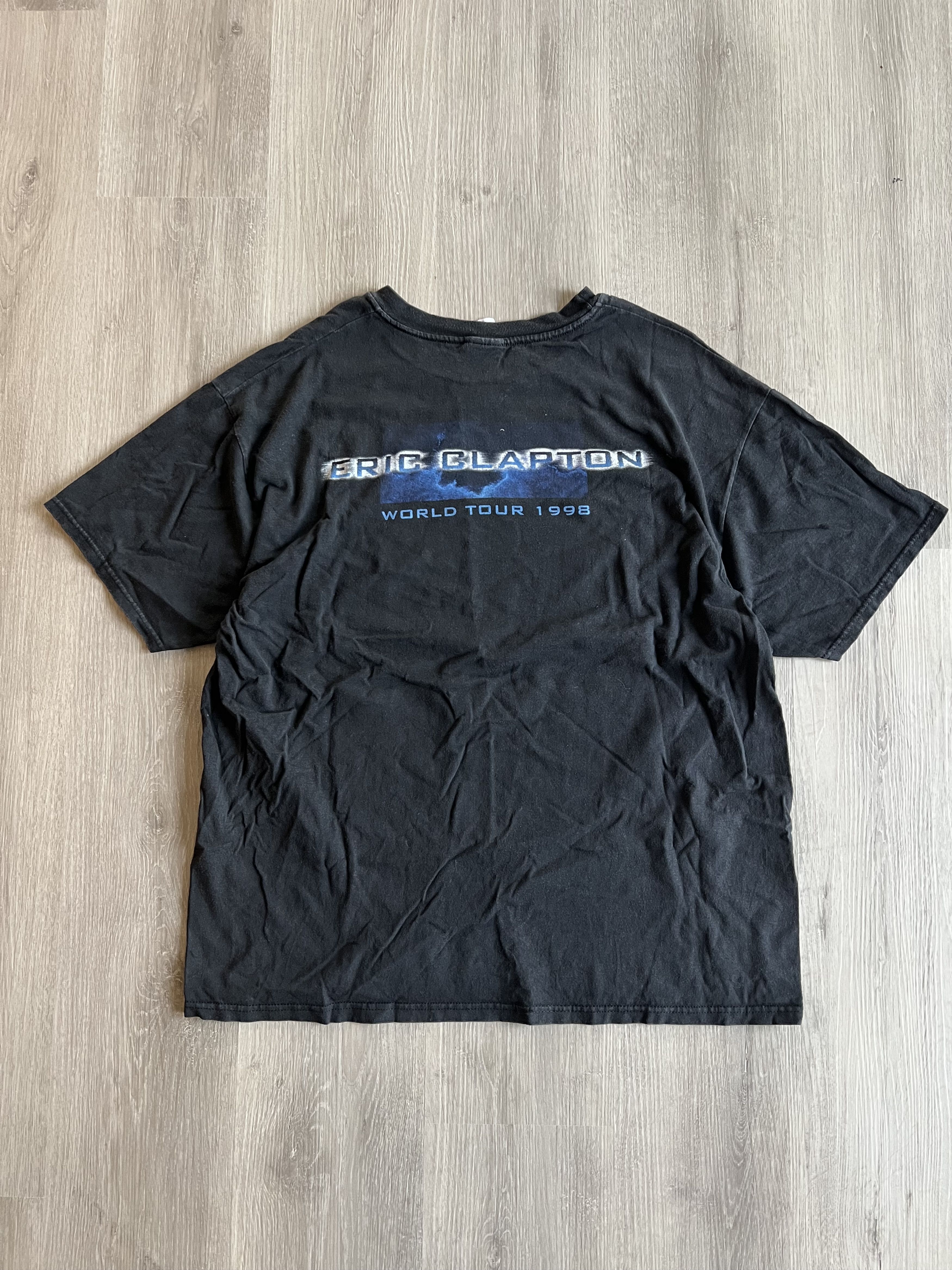 Vintage 1998 Pilgrim Eric Clapton Tour Tee Size US XL / EU 56 / 4 - 4 Thumbnail