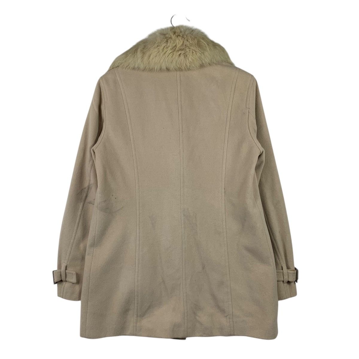 Designer Vintage SONIA RYKIEL Paris Designer Fur Collar Wool Jacket Size US M / EU 48-50 / 2 - 2 Thumbnail
