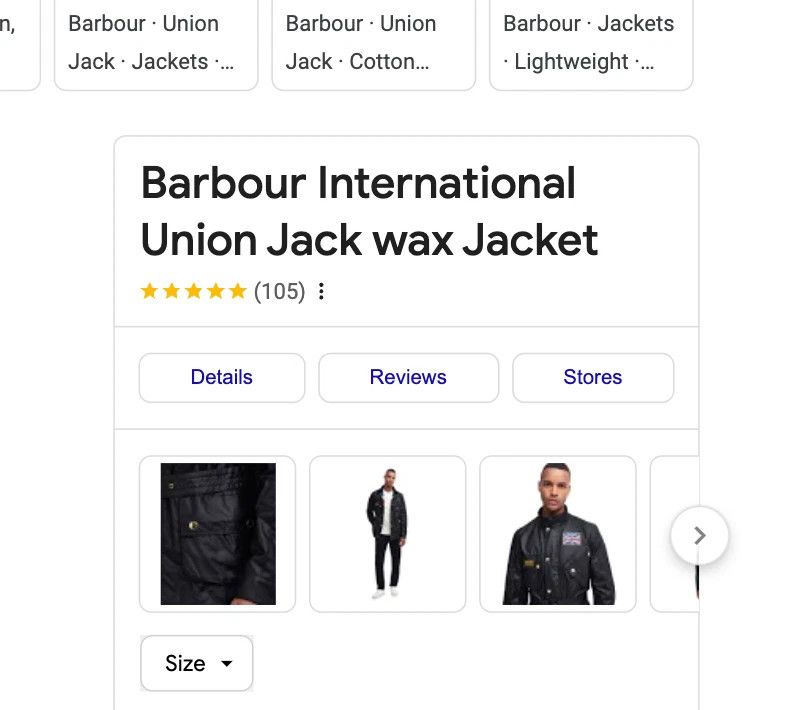 Barbour sz M ~Barbour International Union Jack wax jacket Size US M / EU 48-50 / 2 - 5 Thumbnail