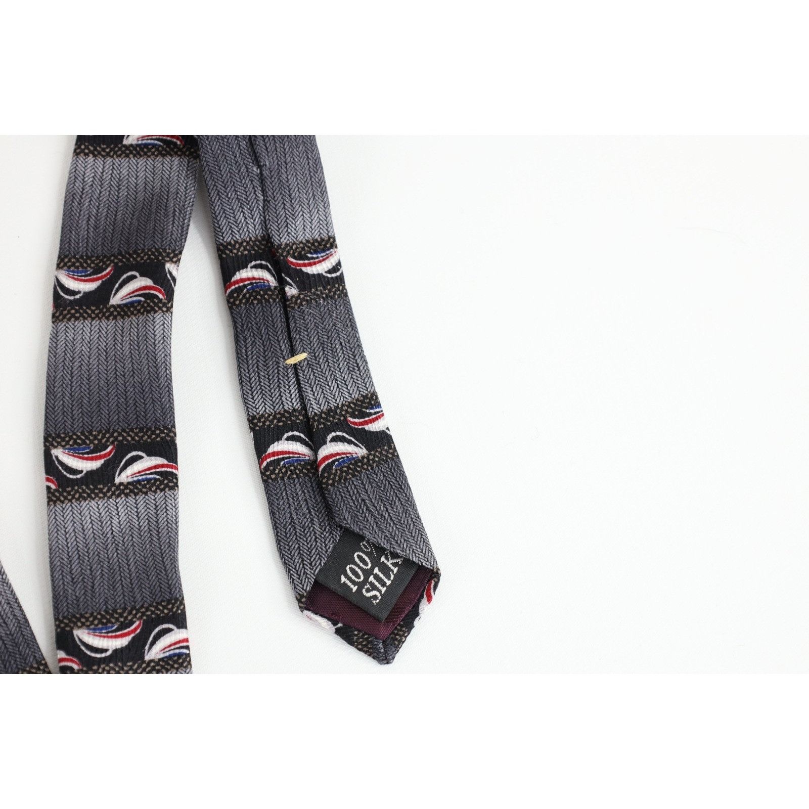 Vintage Vintage 90s Streetwear Geometric Herringbone Neck Tie Size ONE SIZE - 4 Thumbnail