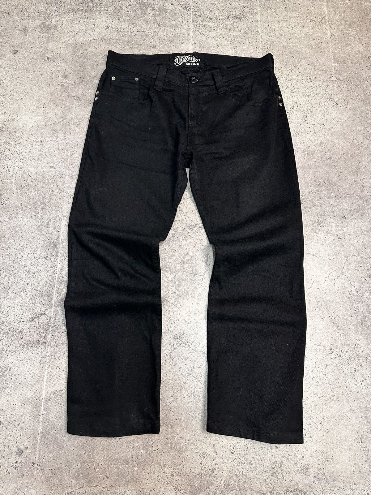 Gotcha Vixxsin gothic black denim pants Y2K punk streetwear Size US 34 / EU 50 - 3 Thumbnail