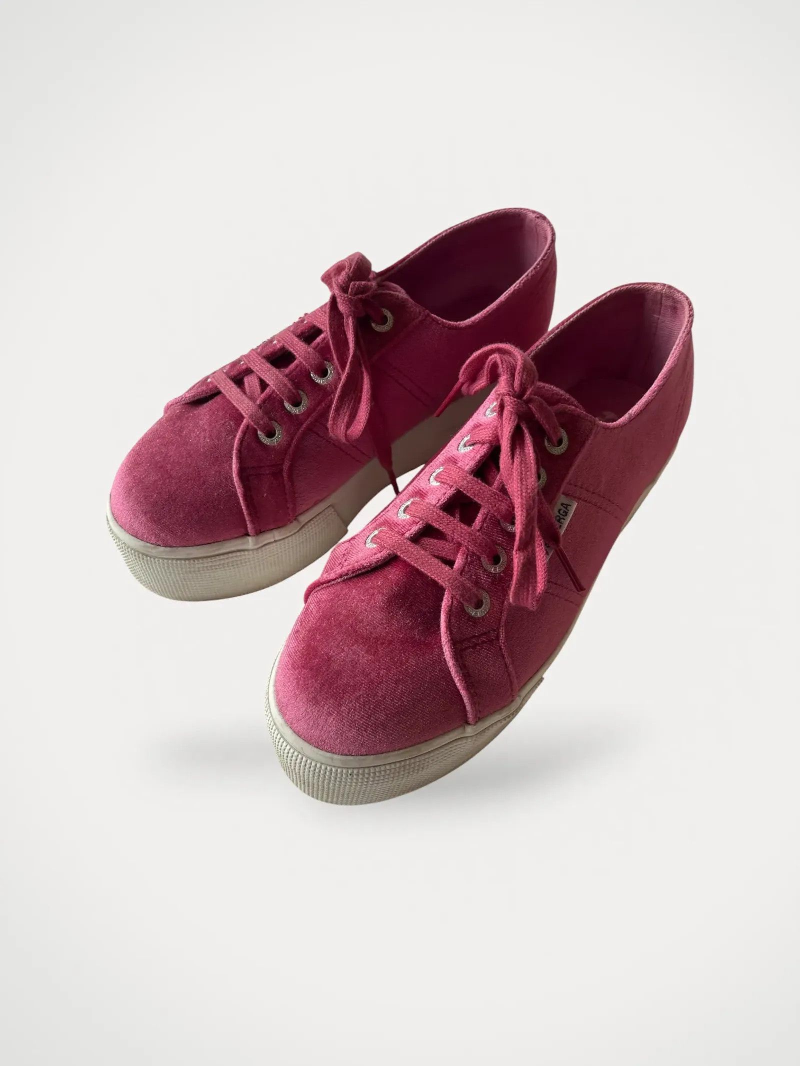 Superga Sale Plateau Sneaker Samt Pink Blush Superga Oro Superga