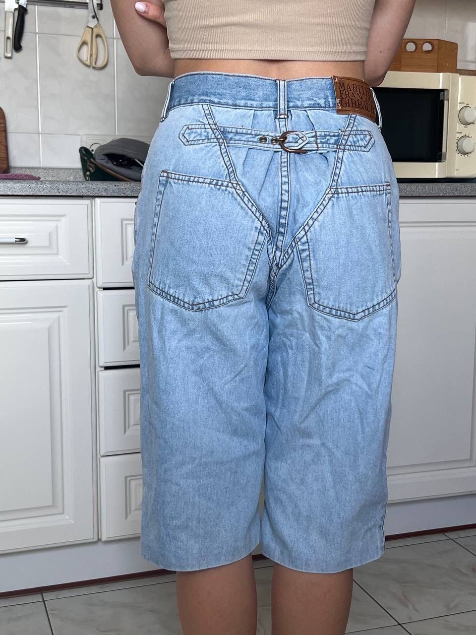 Marithe + Francois Girbaud × Vintage Vintage Y2K Marithe Francois Girbaud MFG Baggy Jeans Short Size 34" / US 12 / IT 48 - 15 Thumbnail
