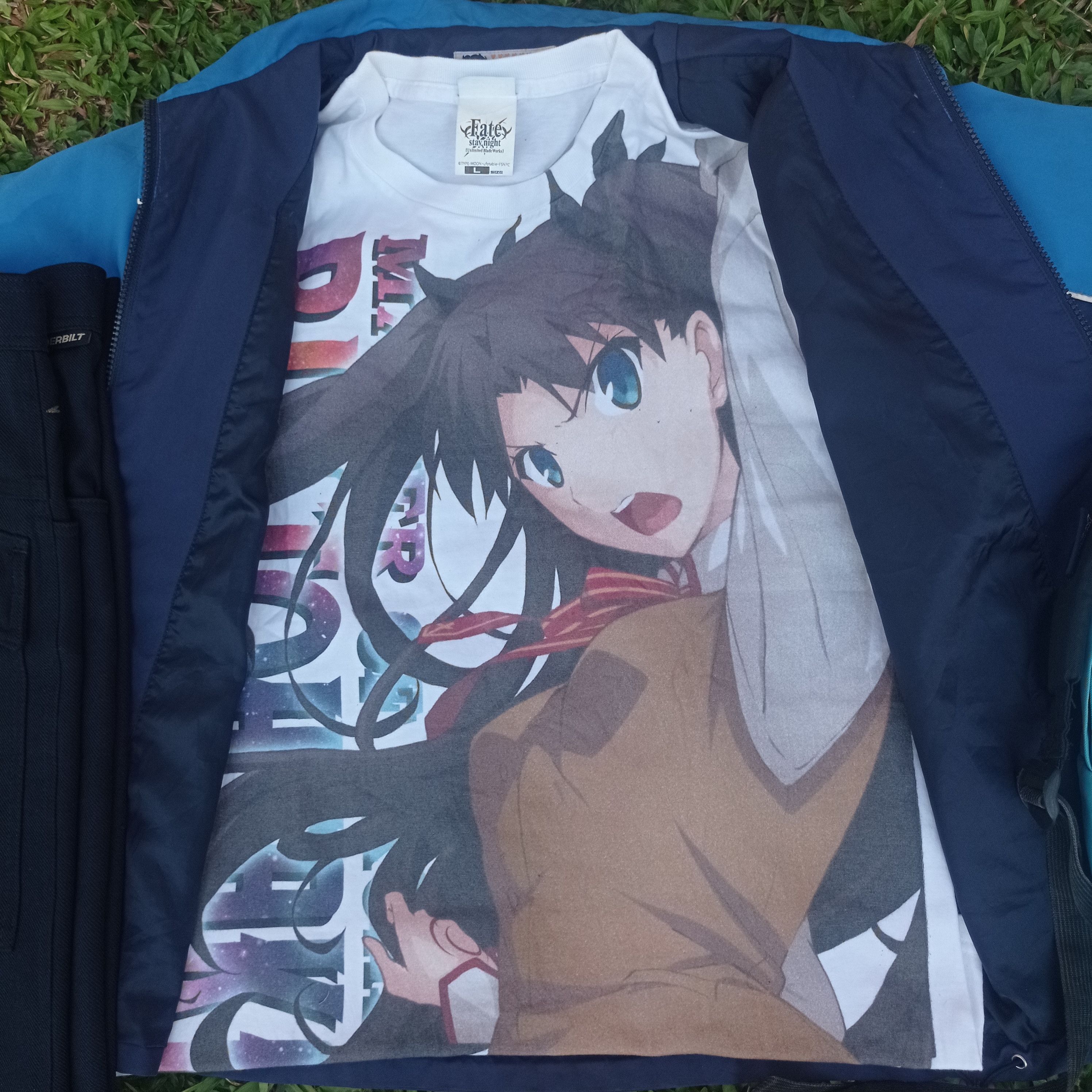 Japanese Brand Anima Cospa Fate/stay night [UBW] Rin Tohsaka T-shirt Size US L / EU 52-54 / 3 - 8 Thumbnail