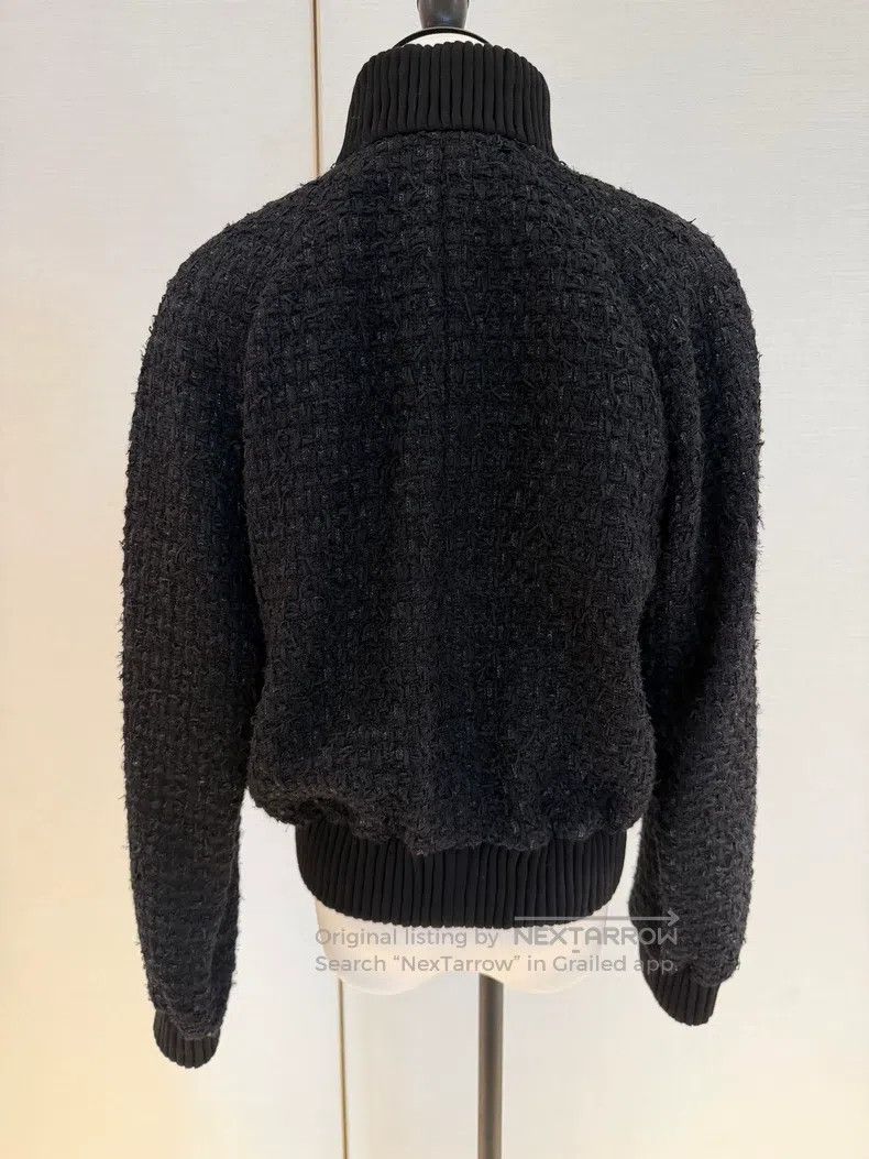 Chanel Chanel 22A autumn and winter black bead embroidery tweed z Size XS / US 0-2 / IT 36-38 - 2 Thumbnail