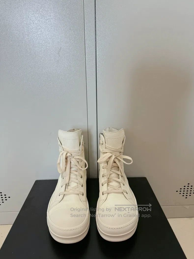 Rick Owens Rick Owens Top-tier milk ivory cowhide Converse Size US 9 / EU 42 - 2 Thumbnail