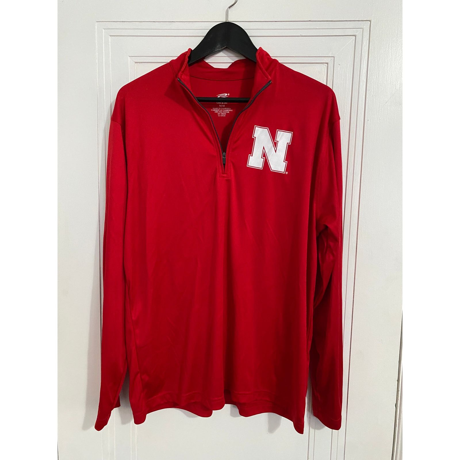 NCAA Nebraska Cornhuskers Red 1/4-Zip Men's Size Medium Size US M / EU 48-50 / 2 - 1 Thumbnail