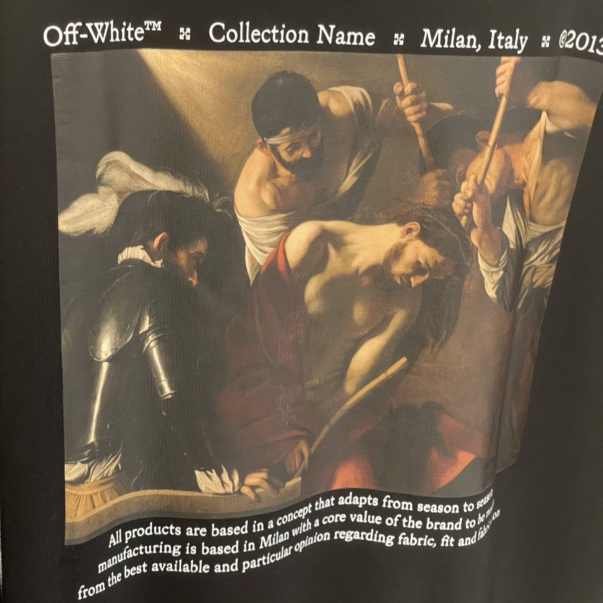 Off-White Off-White Caravaggio The Crowning With Thorns Hoodie Black Size US S / EU 44-46 / 1 - 5 Thumbnail