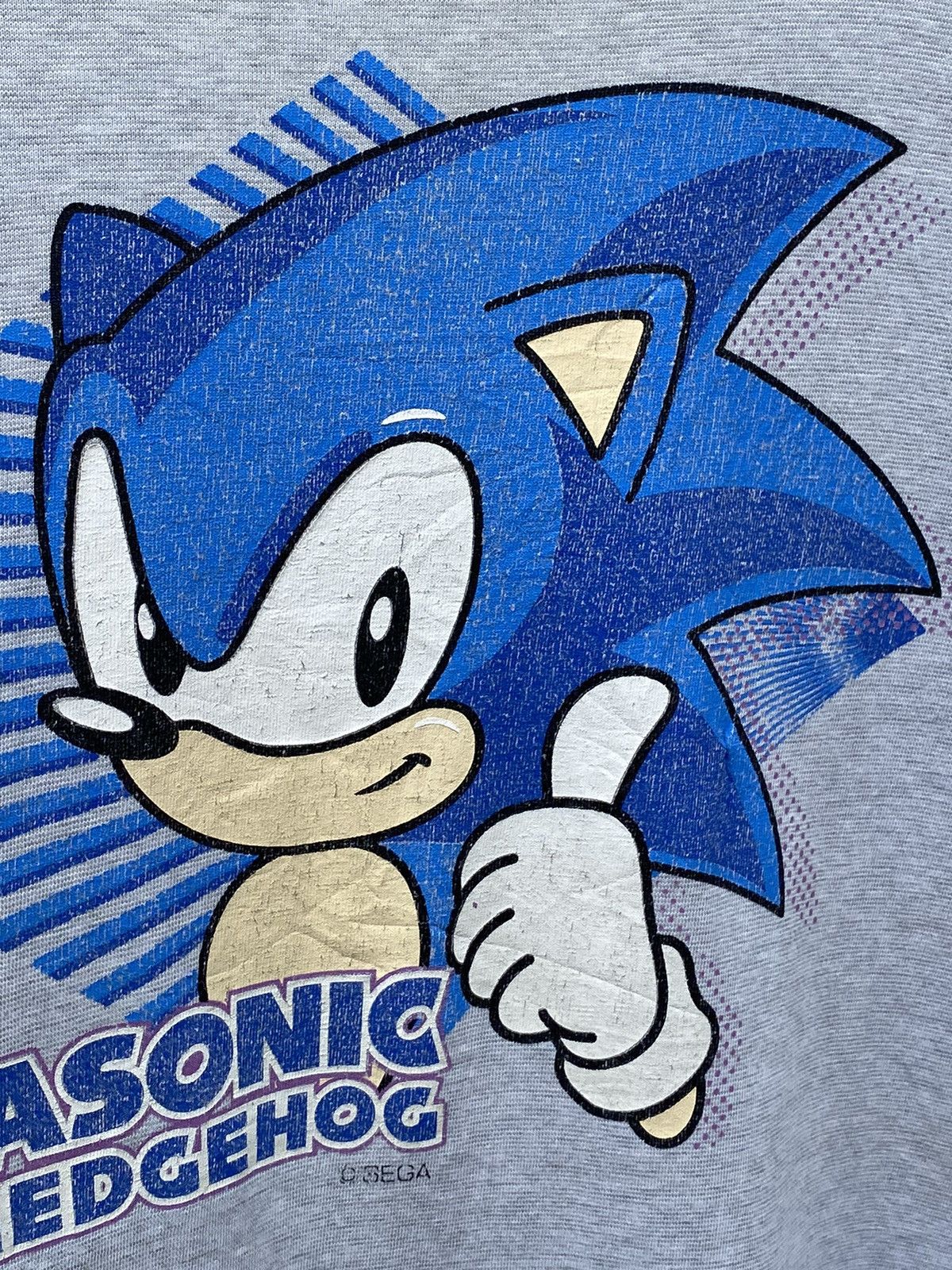 Cartoon Network × Vintage Vintage 1990’s SEGASONIC THE HEDGEHOG Movie Promo Tee Size US L / EU 52-54 / 3 - 4 Thumbnail